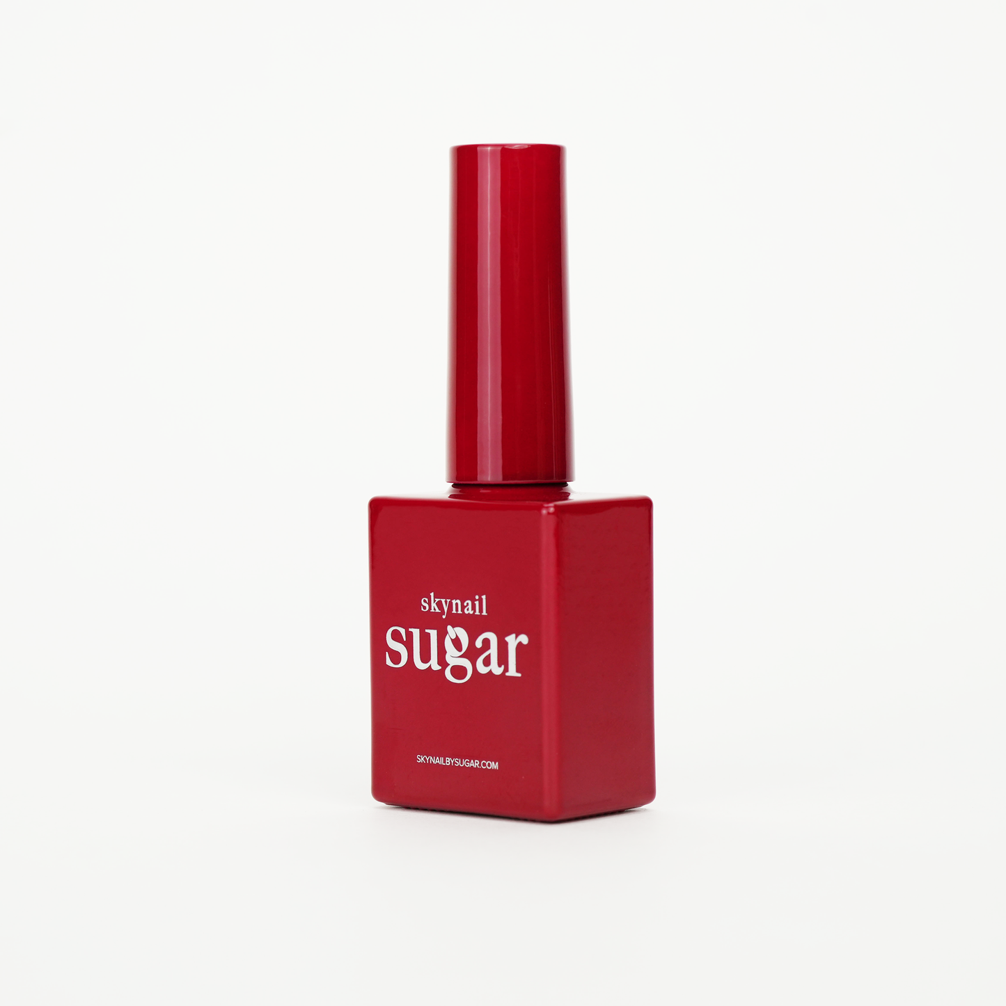 Bottle of red velvet vivid red gel nail polish from Skynailbysugar