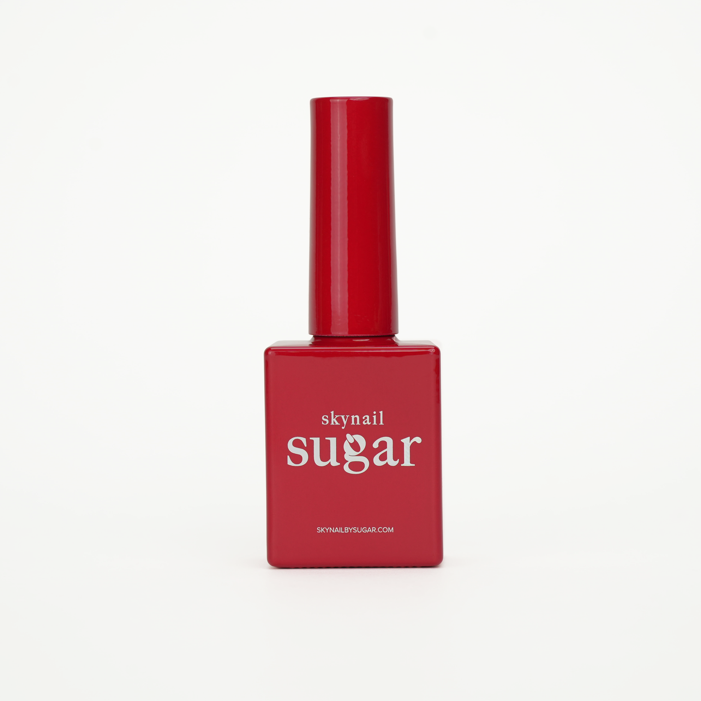 Bottle of red velvet vivid red gel nail polish from Skynailbysugar