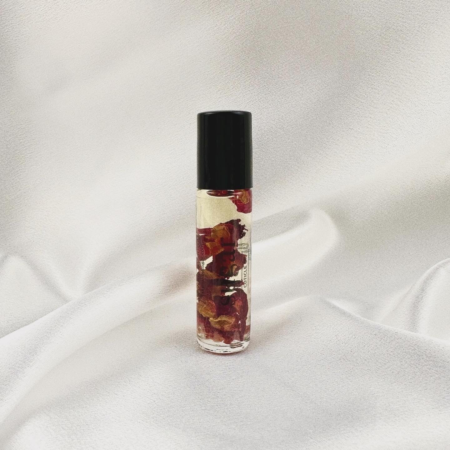 Bottle of Rose 100% Organic Cuticle Oil from Skynailbysugar