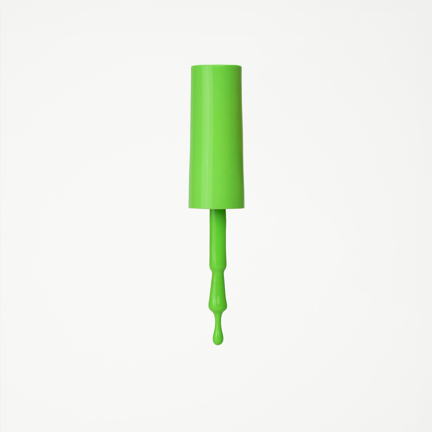 Bottle of neon green gel nail polish from Skynailbysugar