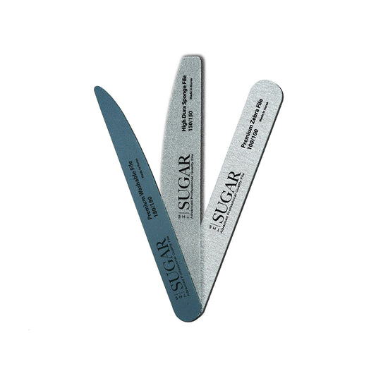 3 in 1 Set Double Side Nail Files 100, 150, 180 nail file.
