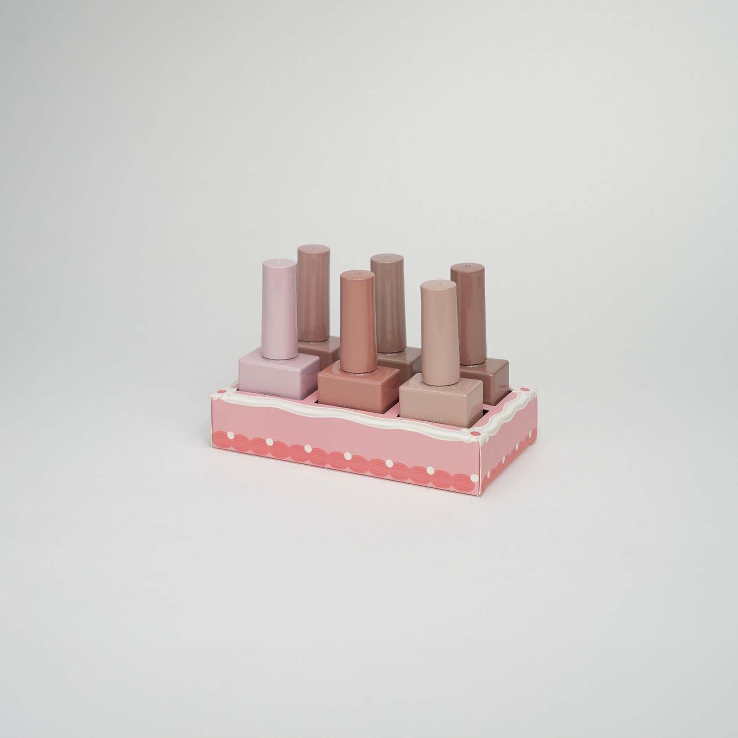 Set of gel nail polishes from the Skynailbysugar Nude Collection