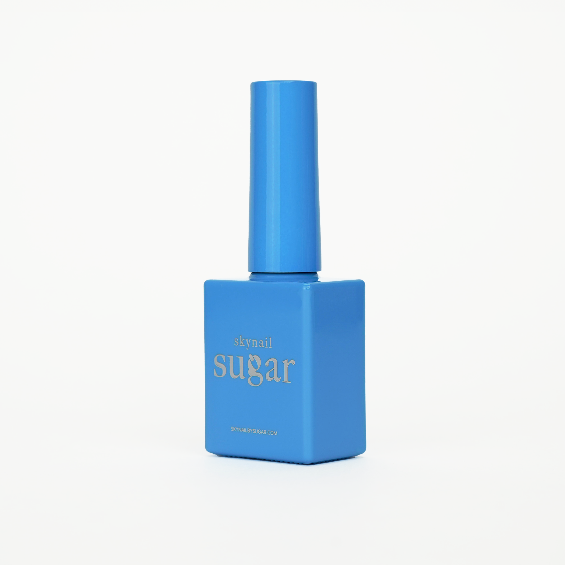 Bottle of neon blue gel nail polish from Skynailbysugar