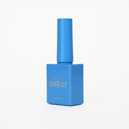 Bottle of neon blue gel nail polish from Skynailbysugar