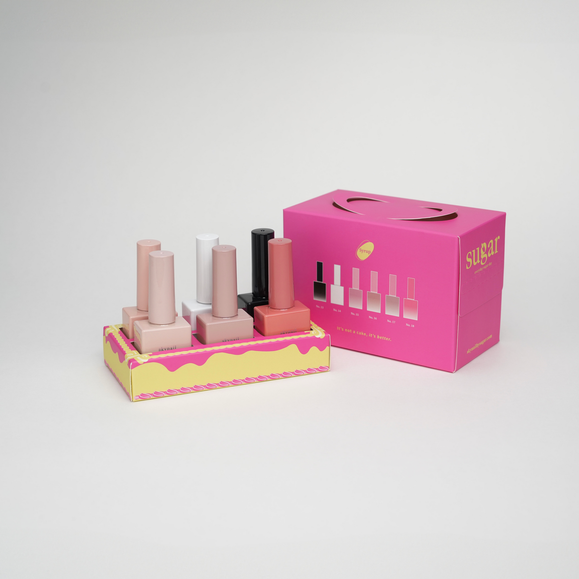 Set of gel nail polishes from the Skynailbysugar Syrup Collection