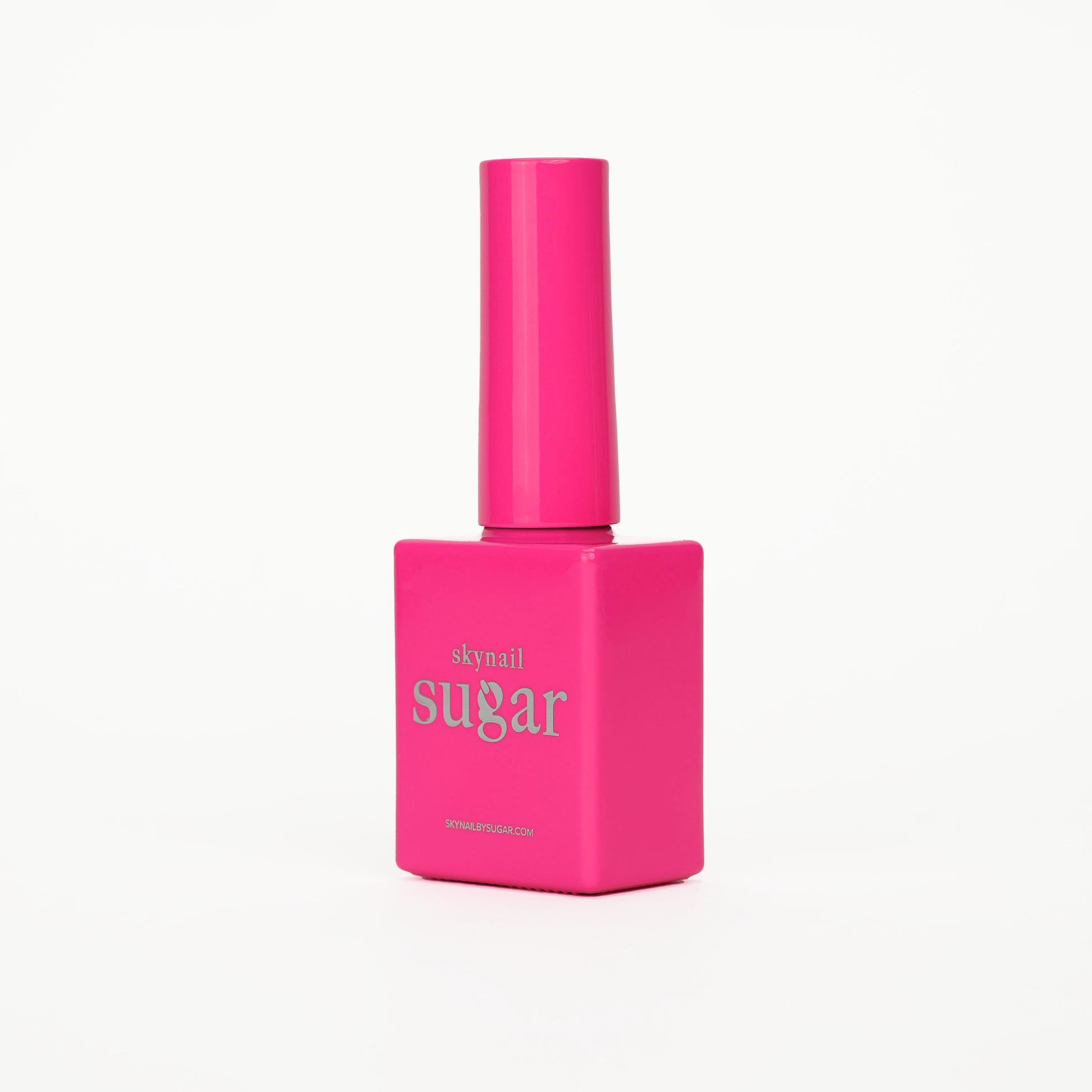 Bottle of neon pink gel nail polish from Skynailbysugar