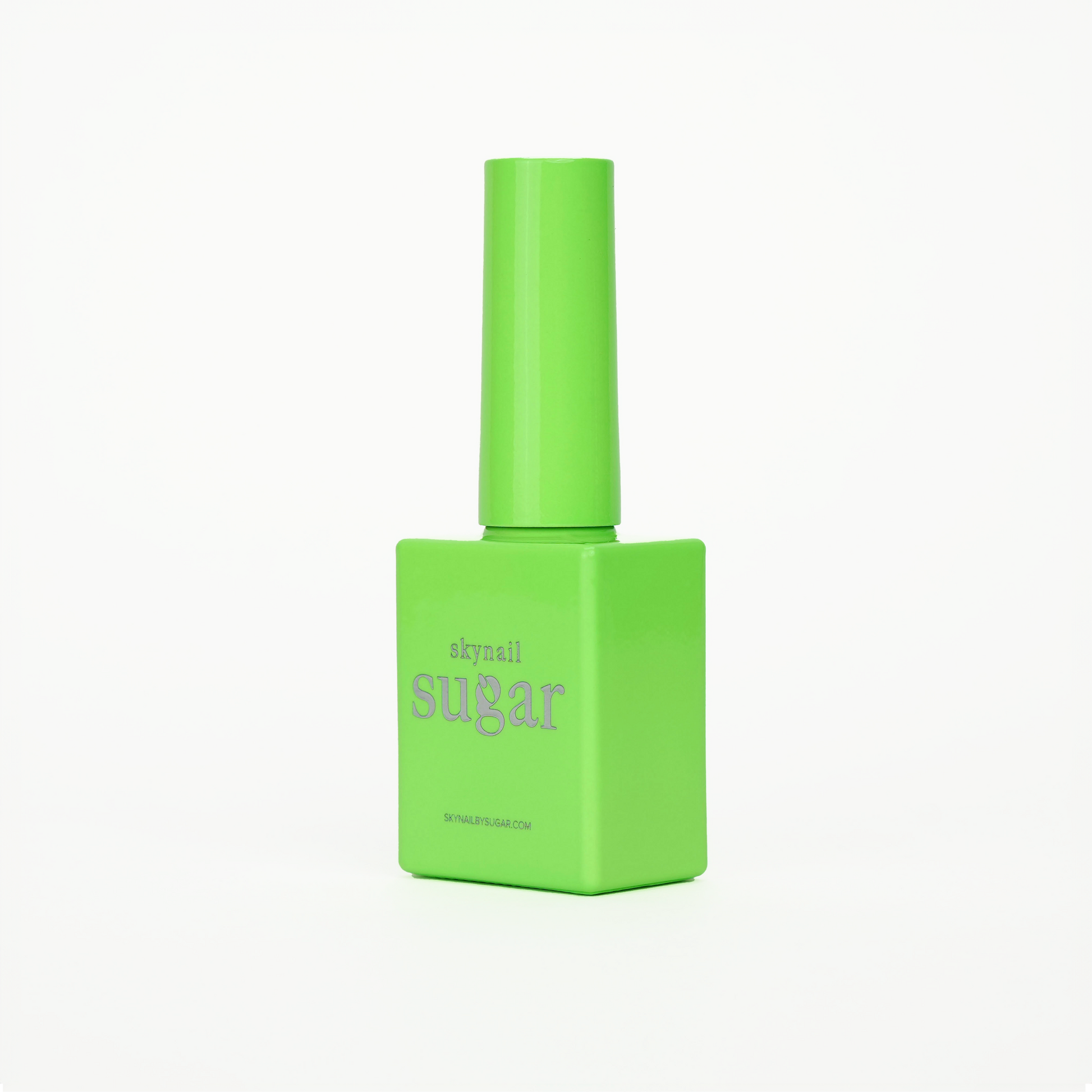 Bottle of neon green gel nail polish from Skynailbysugar