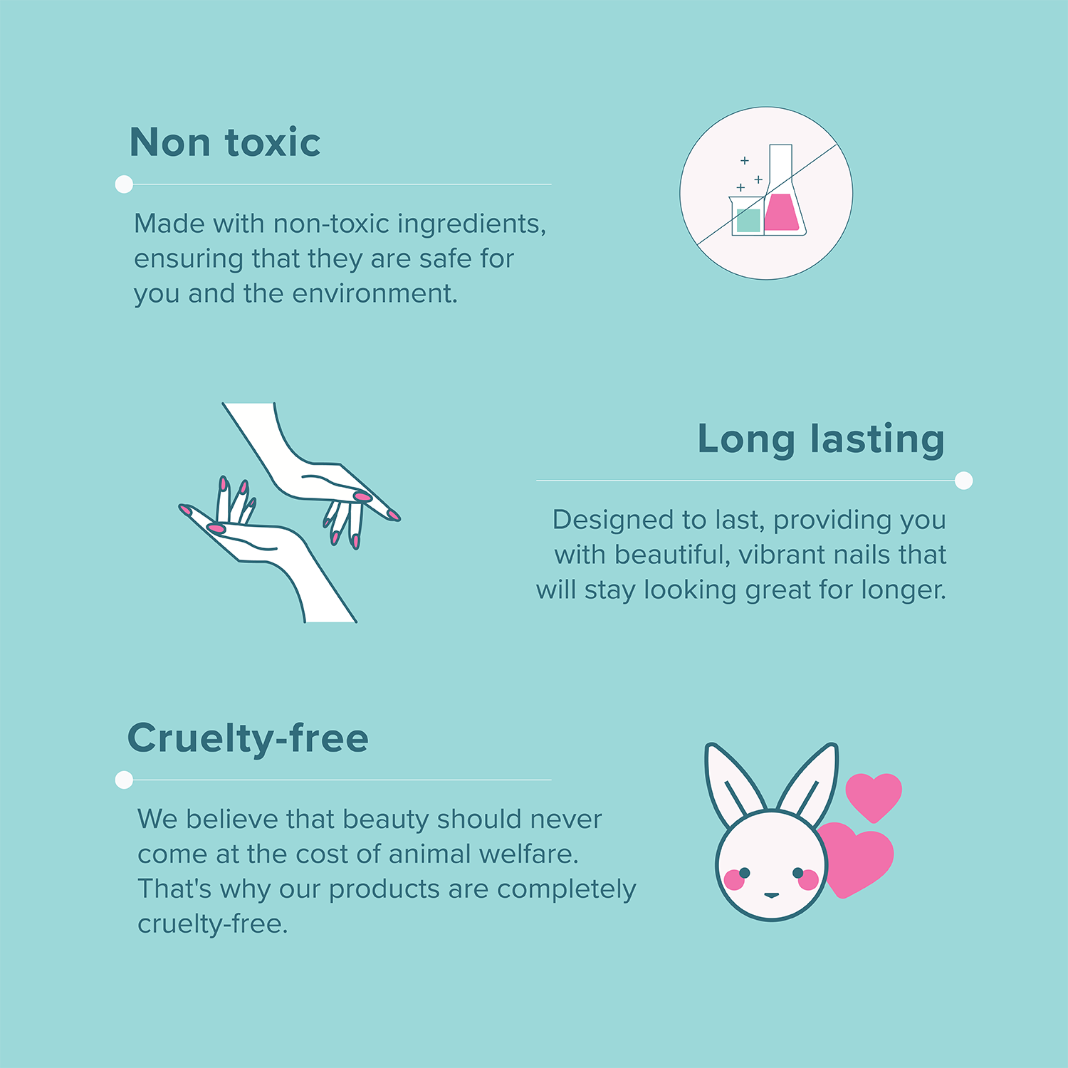 Set of Base Coat for gel nails from Skynailbysugar - 3 bottles
