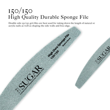 (4PCS) SUGAR Half Moon Sponge Files (150/150)