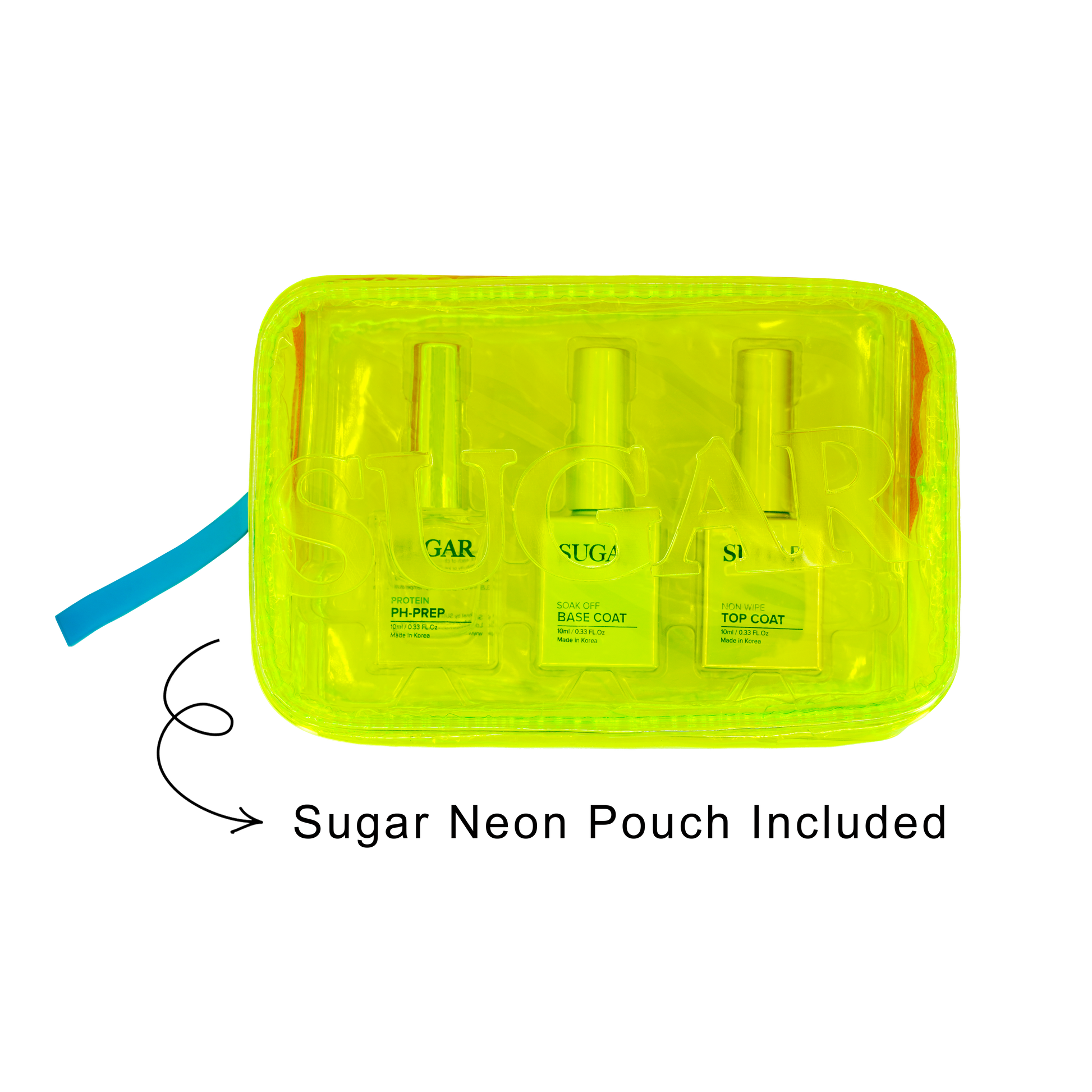 Sugar neon pouch included